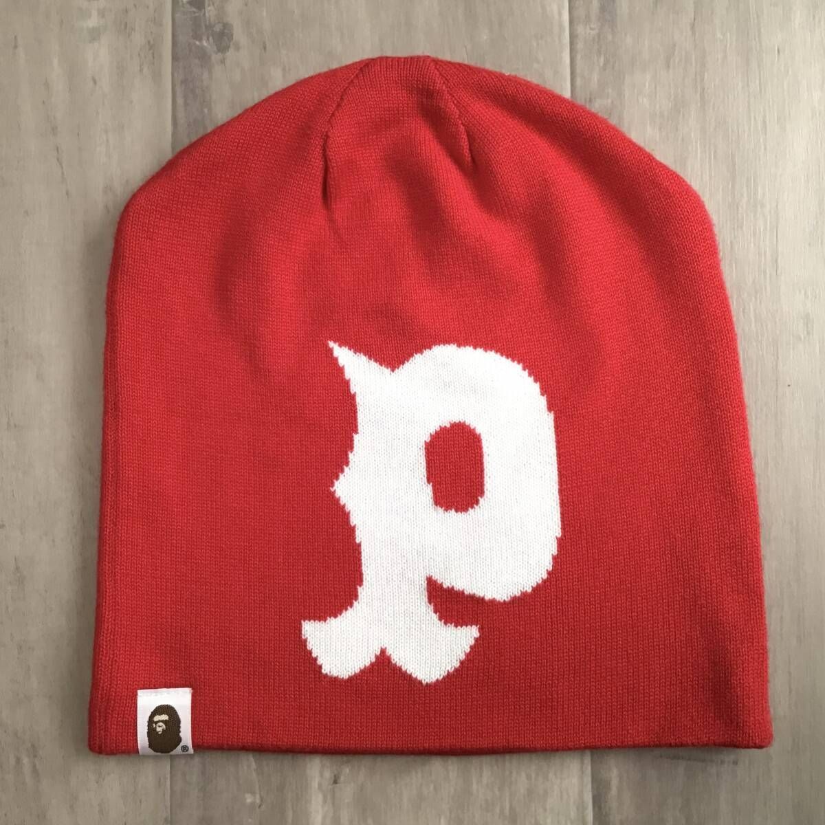 パンダ ニットキャップ レッド a bathing ape BAPE Panda beanie knit