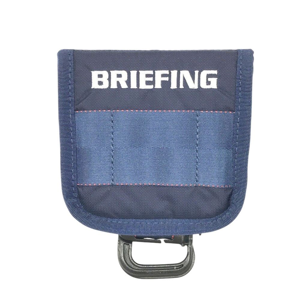 GOLF ブリーフィング マレット型ヘッドカバー ネイビー系 PT ゴルフウェア ストスト