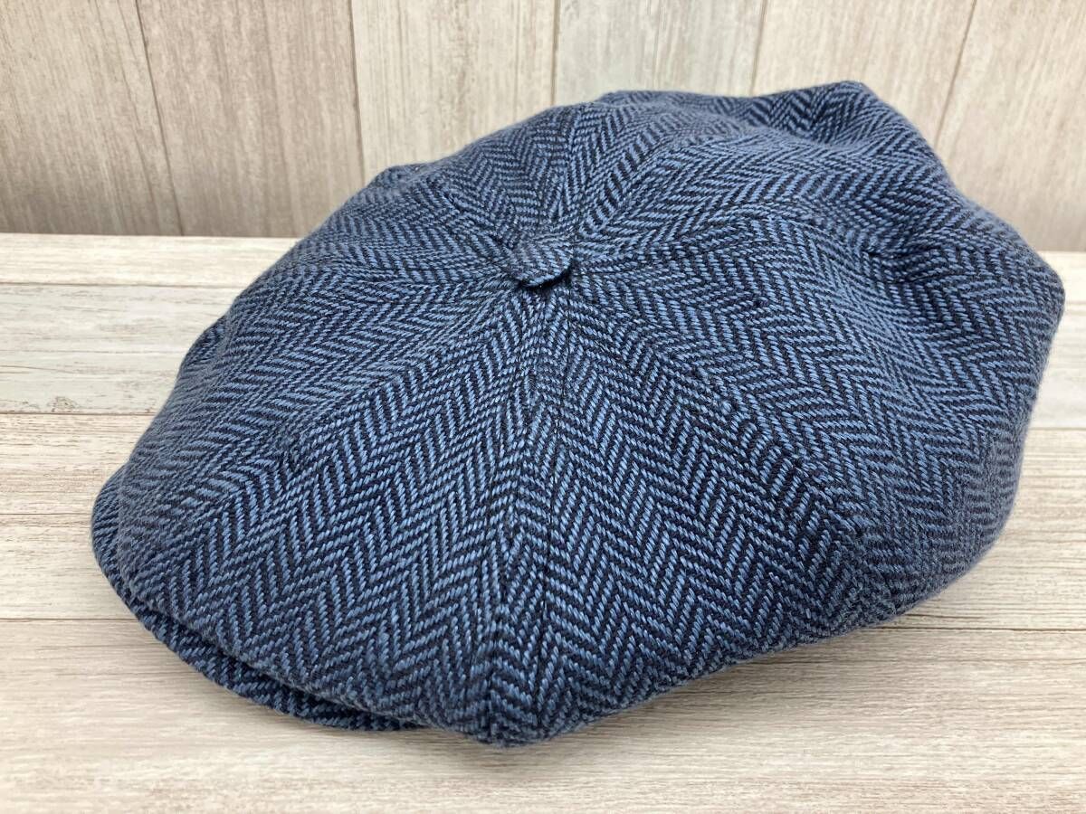 中古】OLD STUSSY ハンチング 裏地スカル ブラック ステューシー [17]