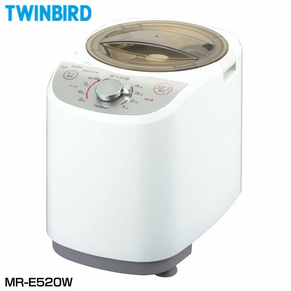 ツインバード コンパクト精米機 精米御前 MR E 520 W おいしさに最適なかくはん方式を採用