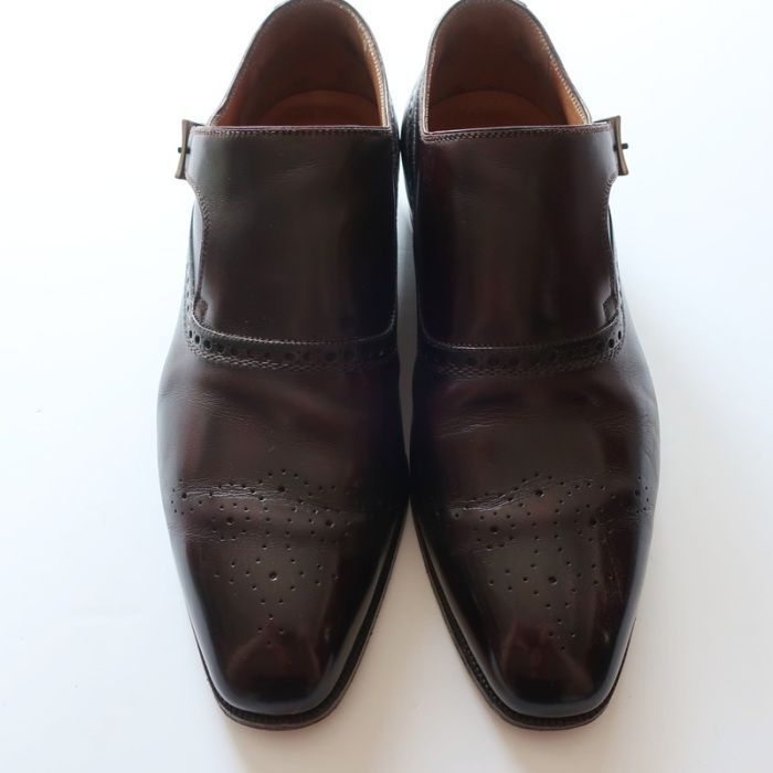 ベルルッティ Berluti レザーシューズ/モンクストラップ バーガンディ