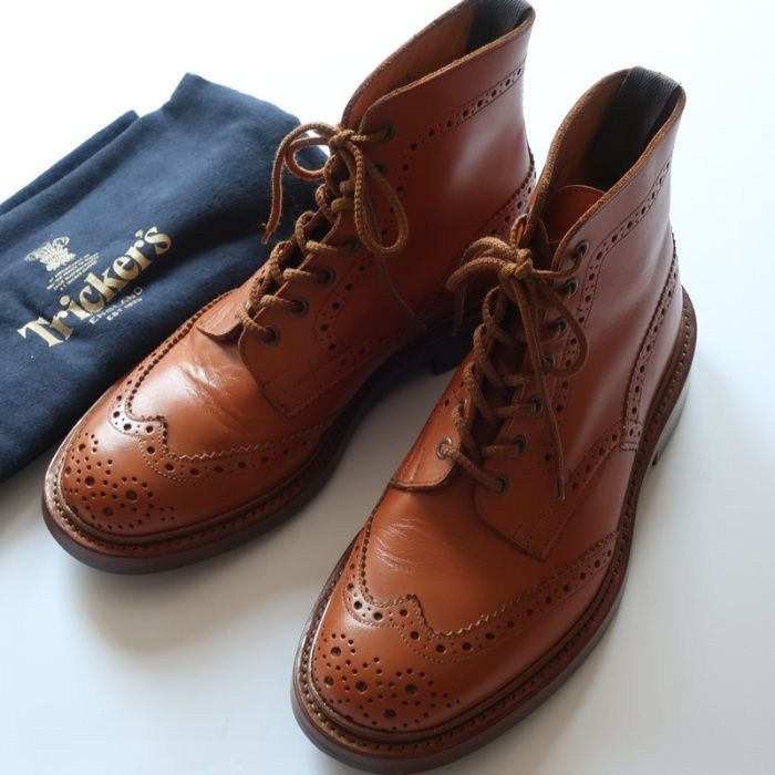 極美品 トリッカーズ Tricker's レザーブーツ/英国製/STOW ブラウン 7