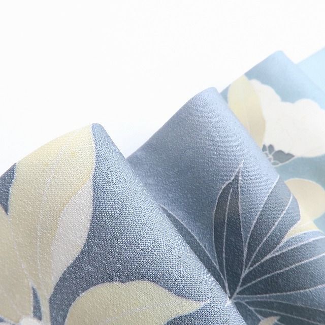 百華❀Y4067◇美品 正絹 作家物落款 手縫い仕立て トールサイズ 椿