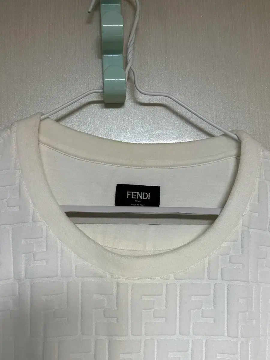 FENDI フェンディ FF ロゴ 刺繍 スウェット 白 モノグラム ニット トレーナー