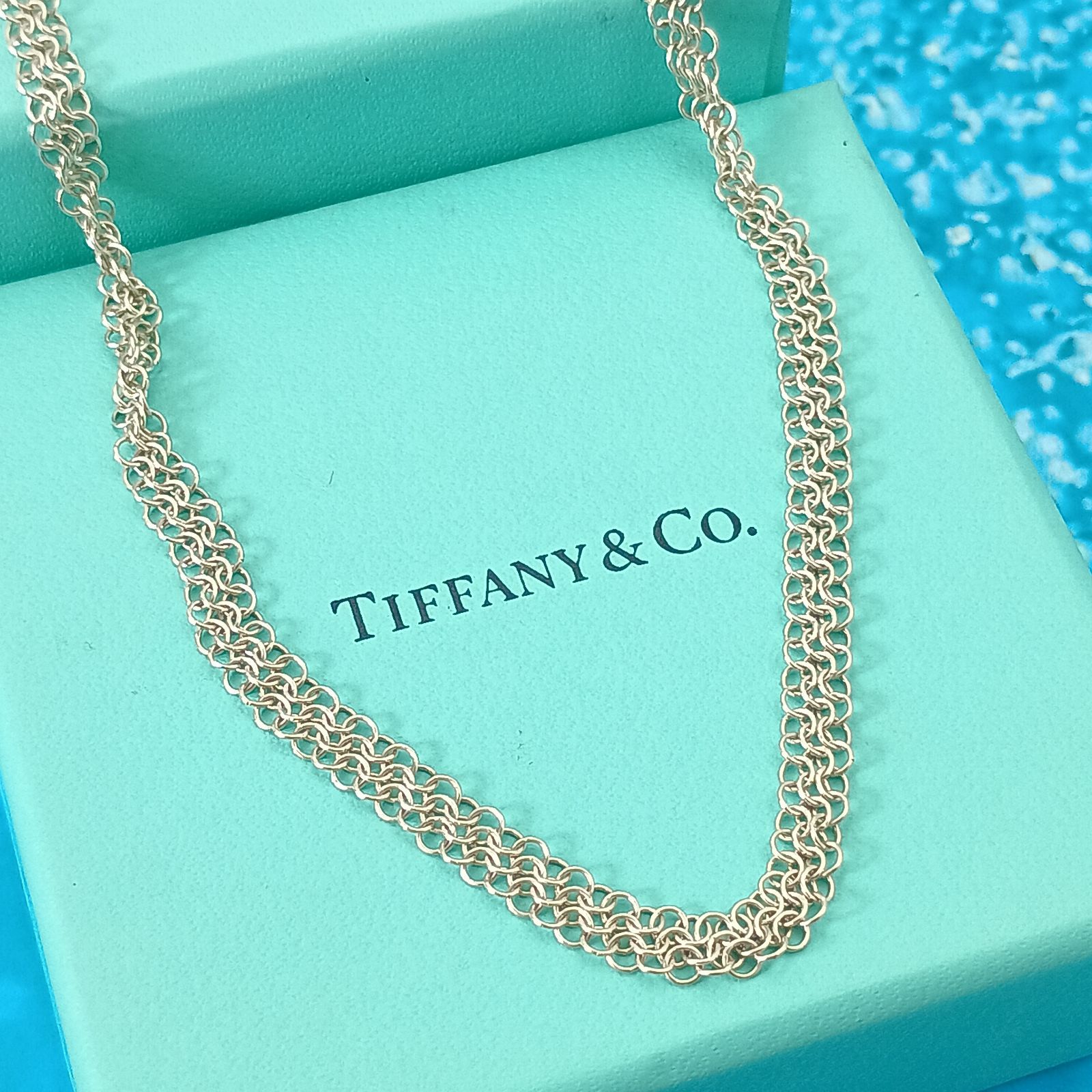 ティファニー サマセット メッシュ ロング ネックレス シルバー 5394e2e98c8a50d90908e6e4d817df