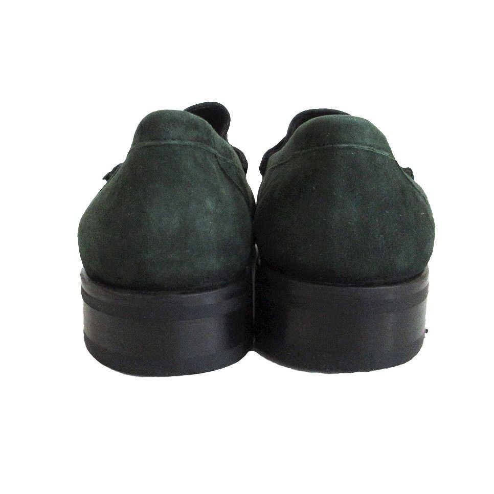 BALLY バリー スエード コインローファー シューズ ダークグリーン
