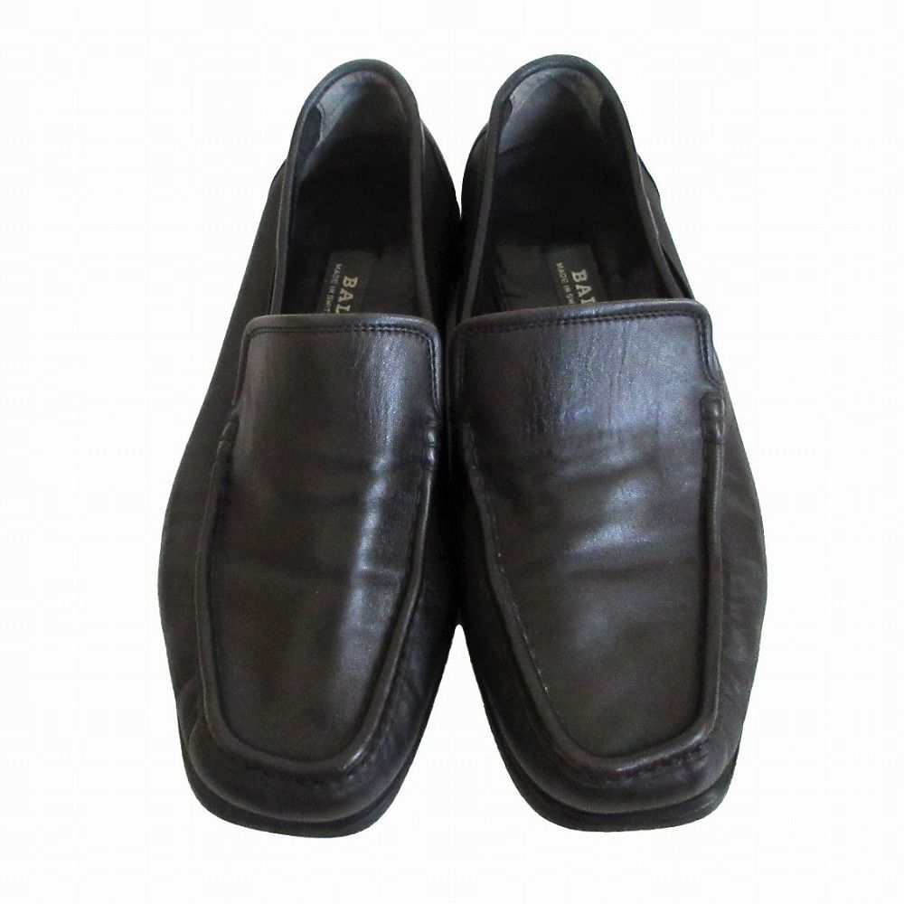 BALLY バリー レザー スリッポン ローファー シューズ ブラック 741821