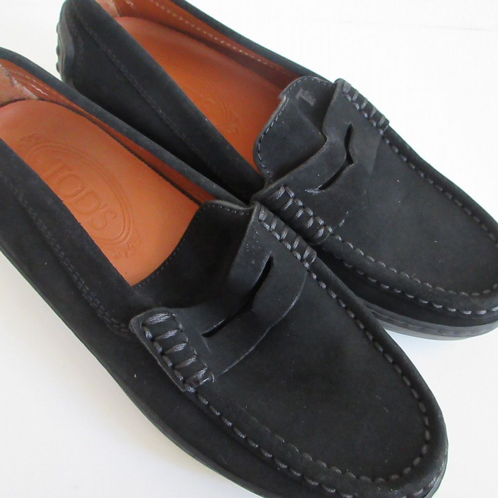 TODS トッズ スエード コインローファー ビブラムソール シューズ