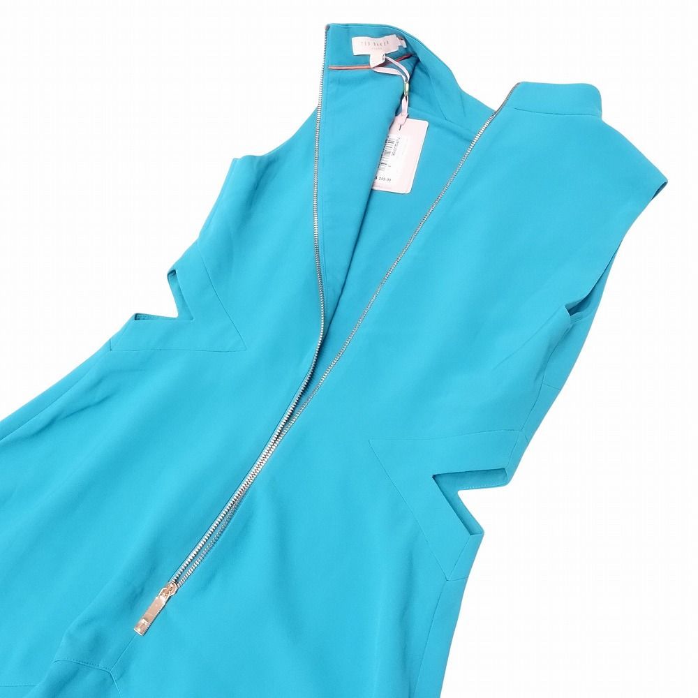 タグ付き TED BAKER LONDON テッドベイカー TURQUOISE カットアウト