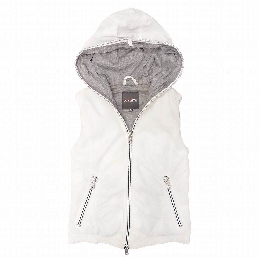 DUVETICA デュベティカ ABREZIA ダウンベスト ジップアップ フーデット
