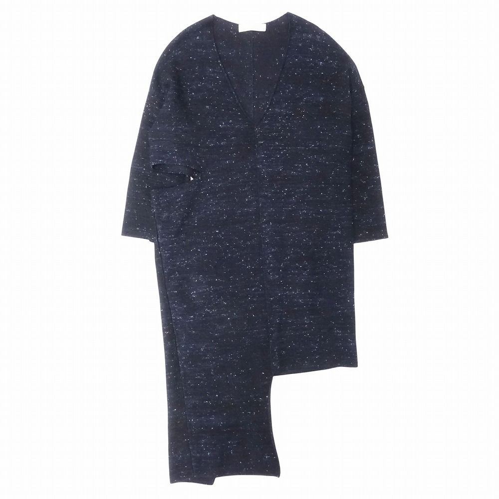 STELLA McCARTNEY ステラマッカートニー ツイード 変形 アシンメトリー ワンピース Vネック 長袖 ロング レディース 【】