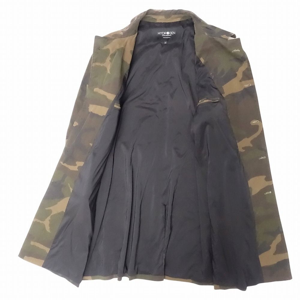 HYDROGEN ハイドロゲン 迷彩柄 カモフラージュ柄 ステンカラーコート