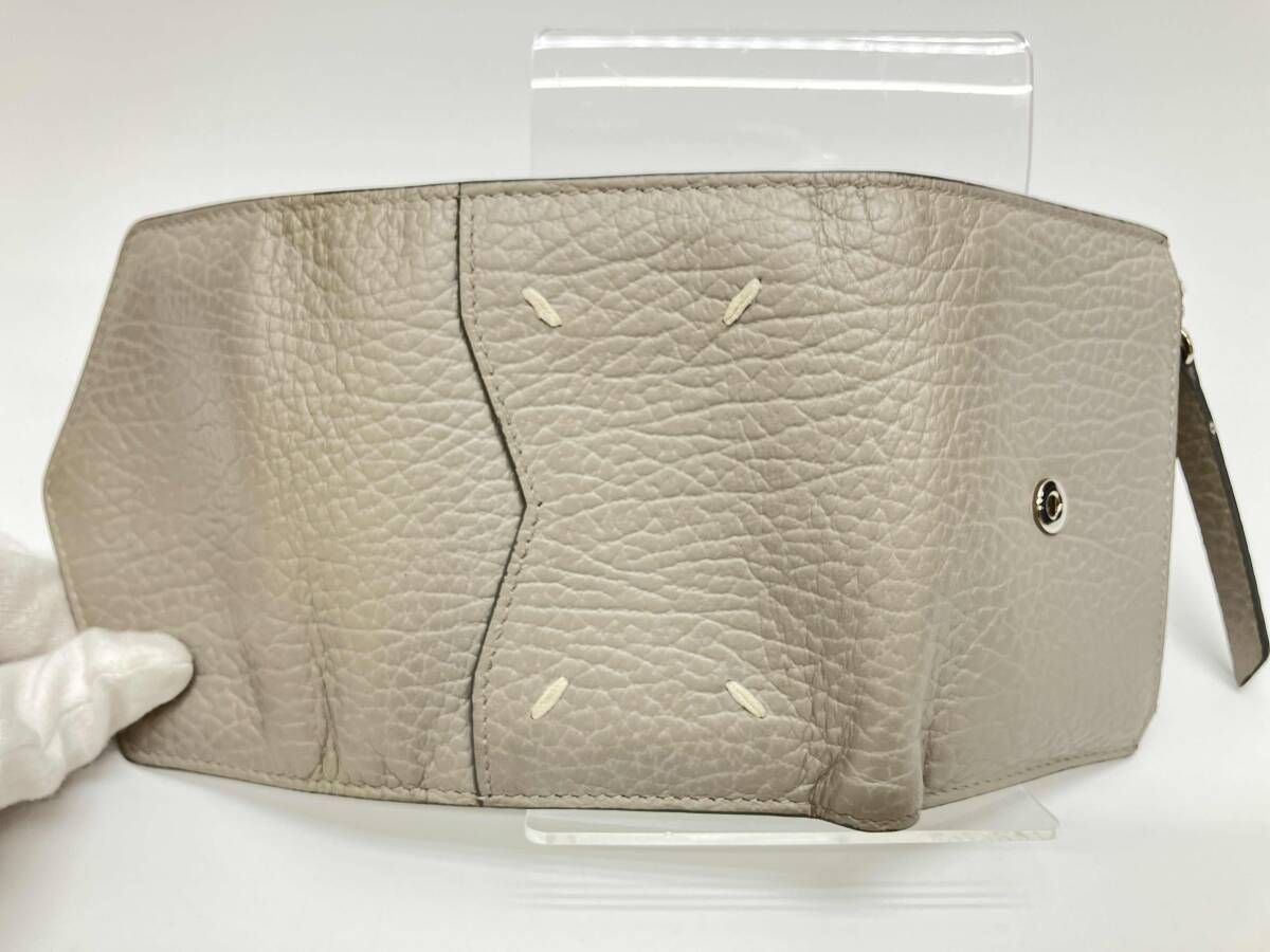  Maison Margiela メゾン マルジェラ 三つ折り財布 レザ- グレ- コンパクトウォレット その他 折り財布