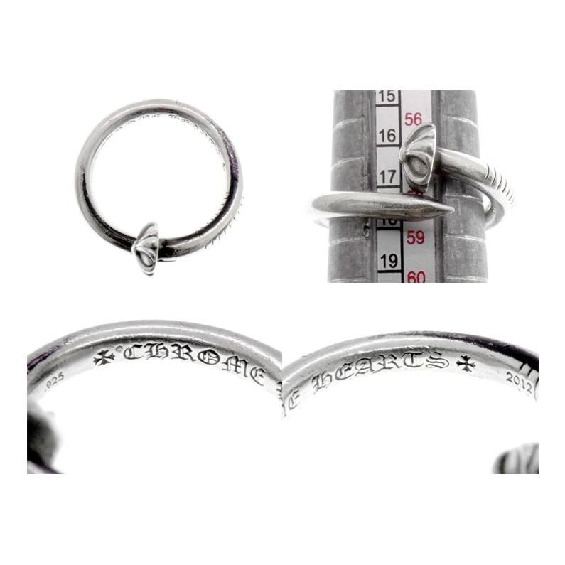 クロムハーツ CHROME HEARTS 【 CROSSBALL NAIL RING 】 クロス ボール