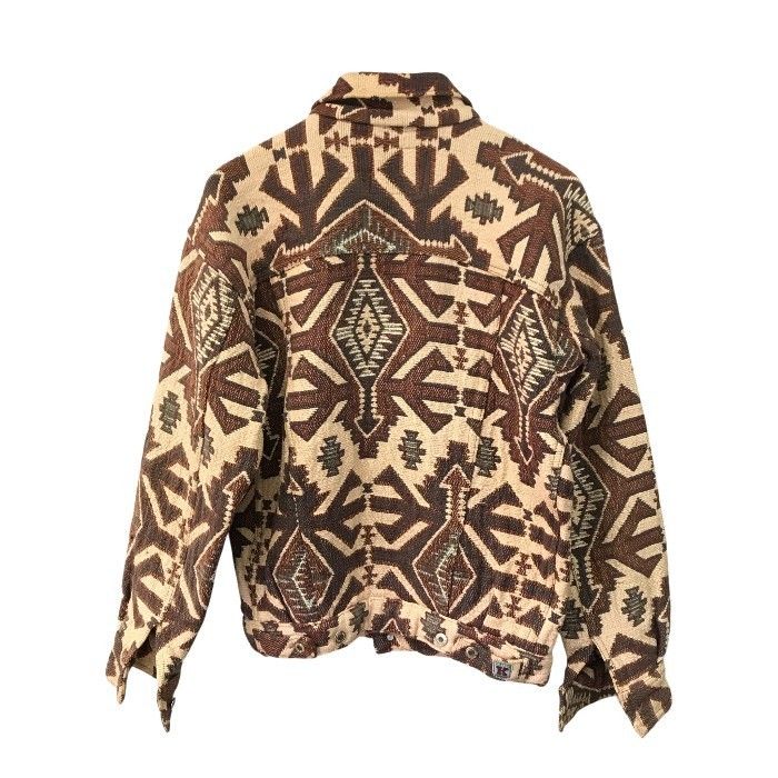 KOMODO コモド ジャケット メンズ コットン ネイティブ カバーオール 厚手シャツ ハンドメイド ベージュ ブラウン Mサイズ T 1