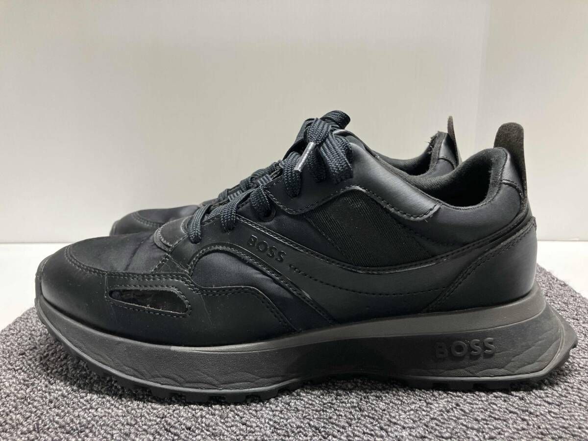 き HUGO BOSS ボス スニーカー 42 ブラックUK 8 約26 5 cm相当