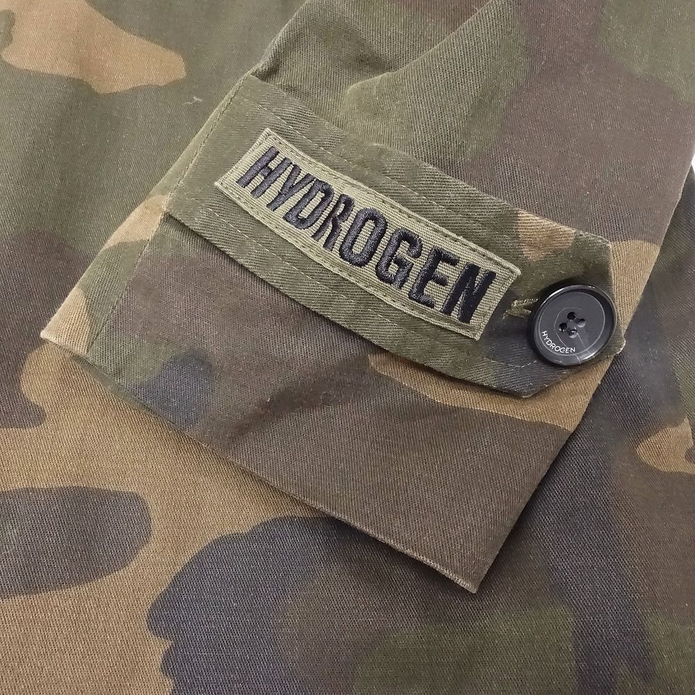 HYDROGEN ハイドロゲン 迷彩柄 カモフラージュ柄 ステンカラーコート