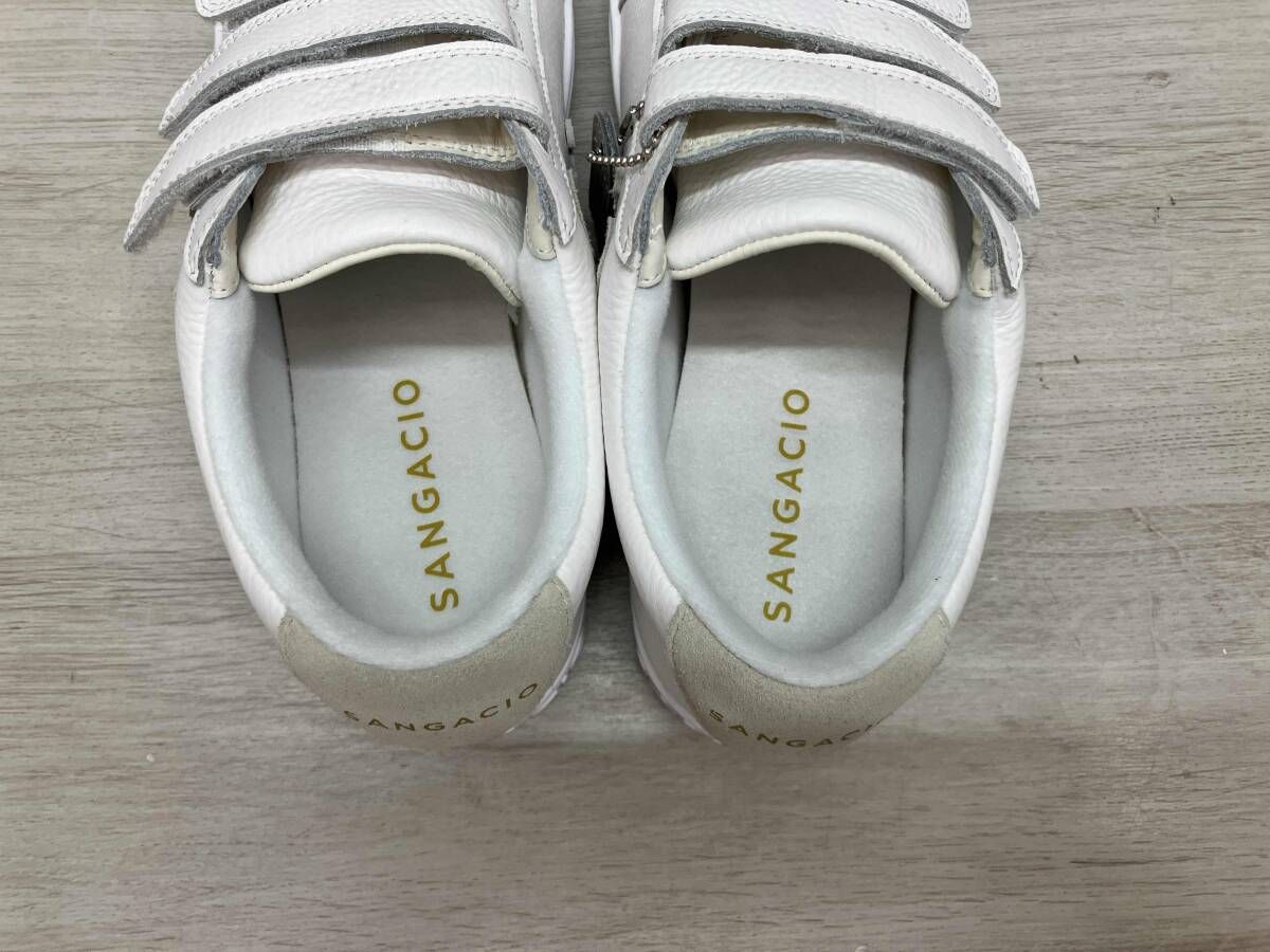 スニーカー via SANGACIO サンガッチョ OFF COAT ホワイト 26cm 箱あり