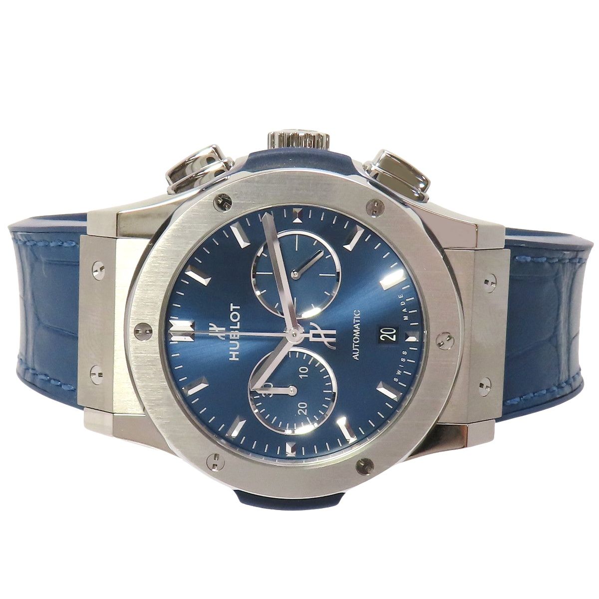 ウブロ クラシックフュージョン 541.NX.7170.RX TI/ラバー ブルー 自動