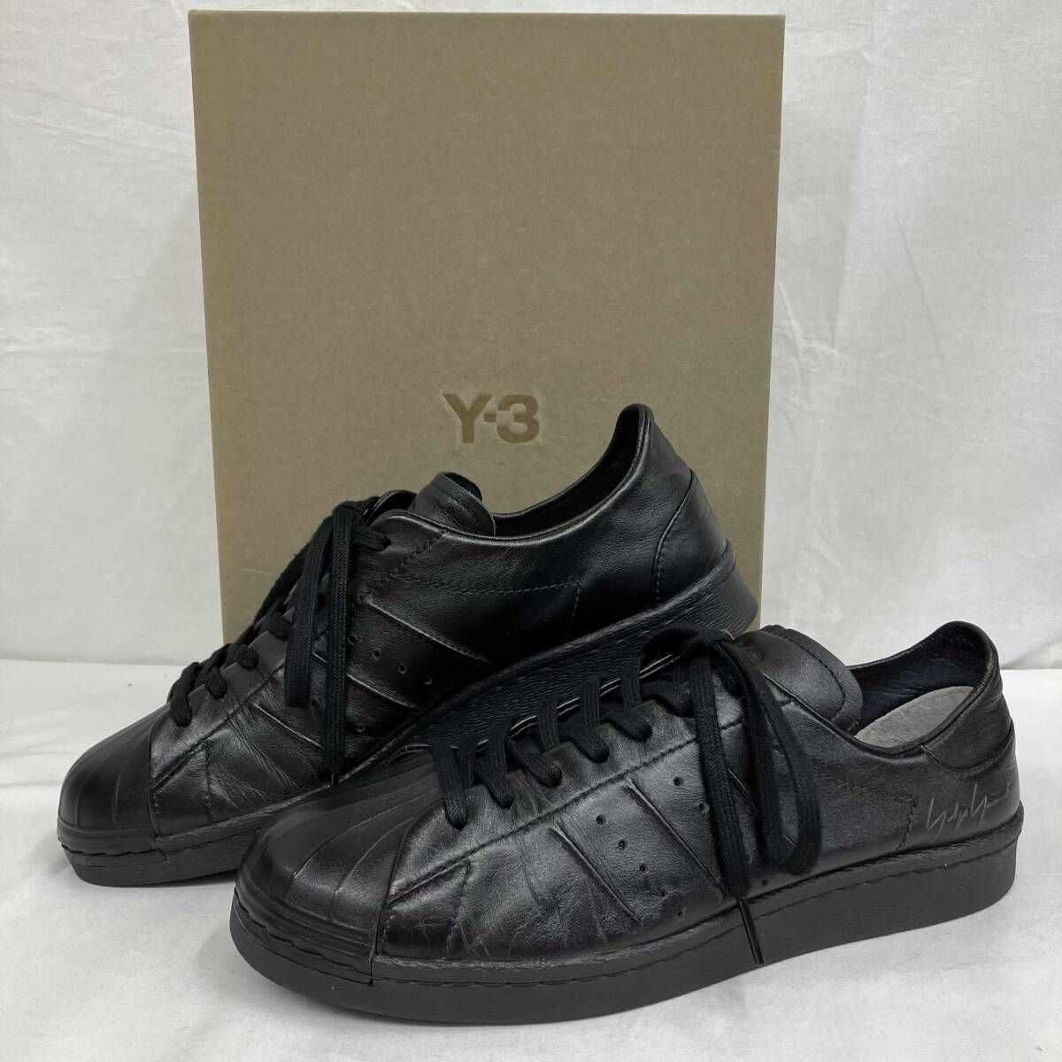Y-3 SUPERSTAR IE3237 BLK スニ-カ-/26.5cm - メルカリ