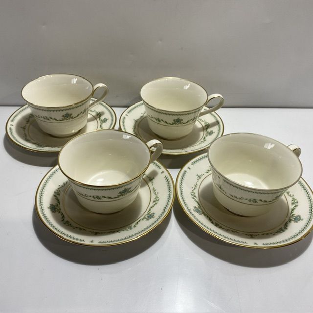 Noritake ノリタケ Ivory China カップ＆ソーサー 4客セット [管理No