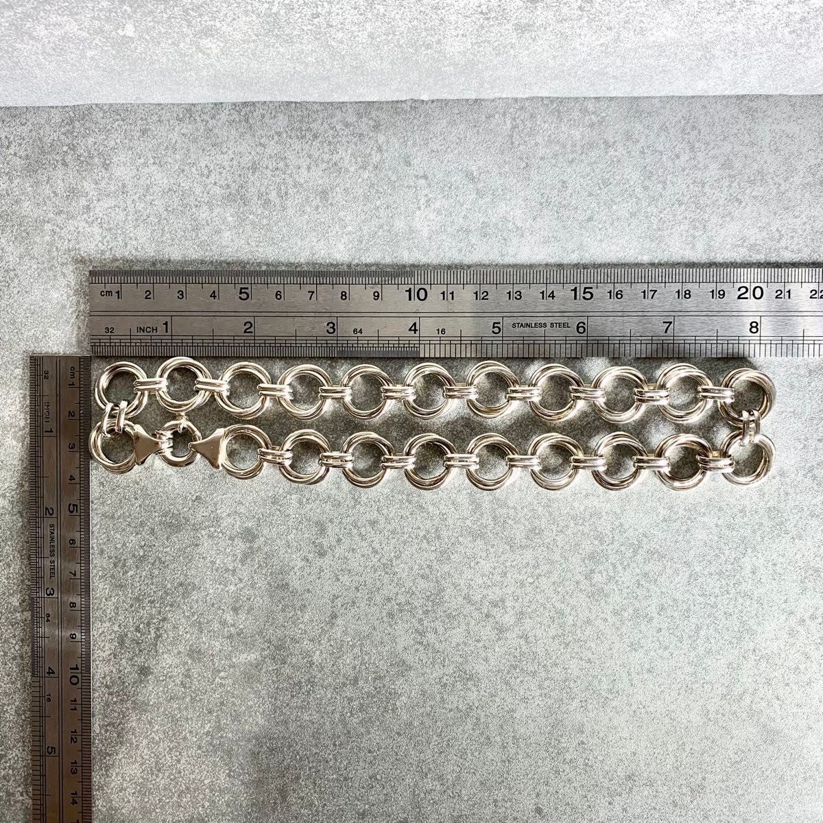 オールドティファニー 希少 トリプル ラウンドリンク ネックレス WS3