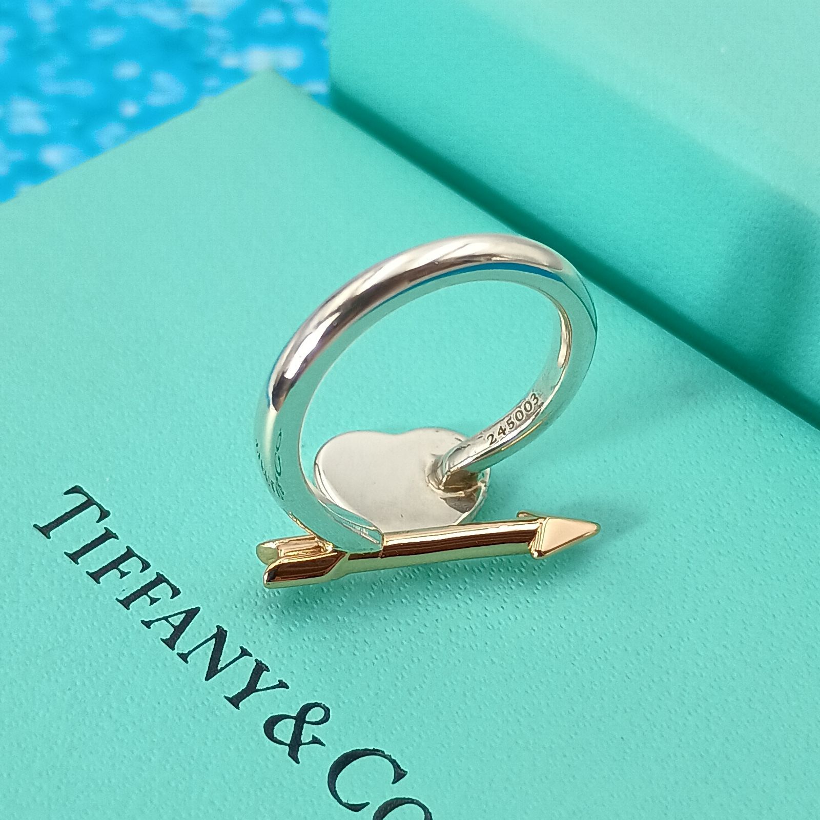 希少 TIFFANY&Co. ティファニー 8号 ラブストラック アロー ハート