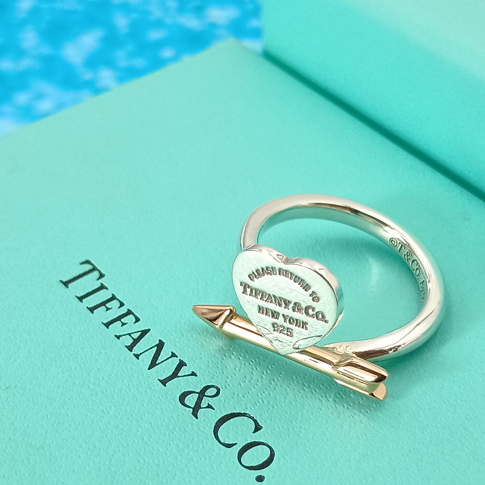 希少 TIFFANY&Co. ティファニー 8号 ラブストラック アロー ハート