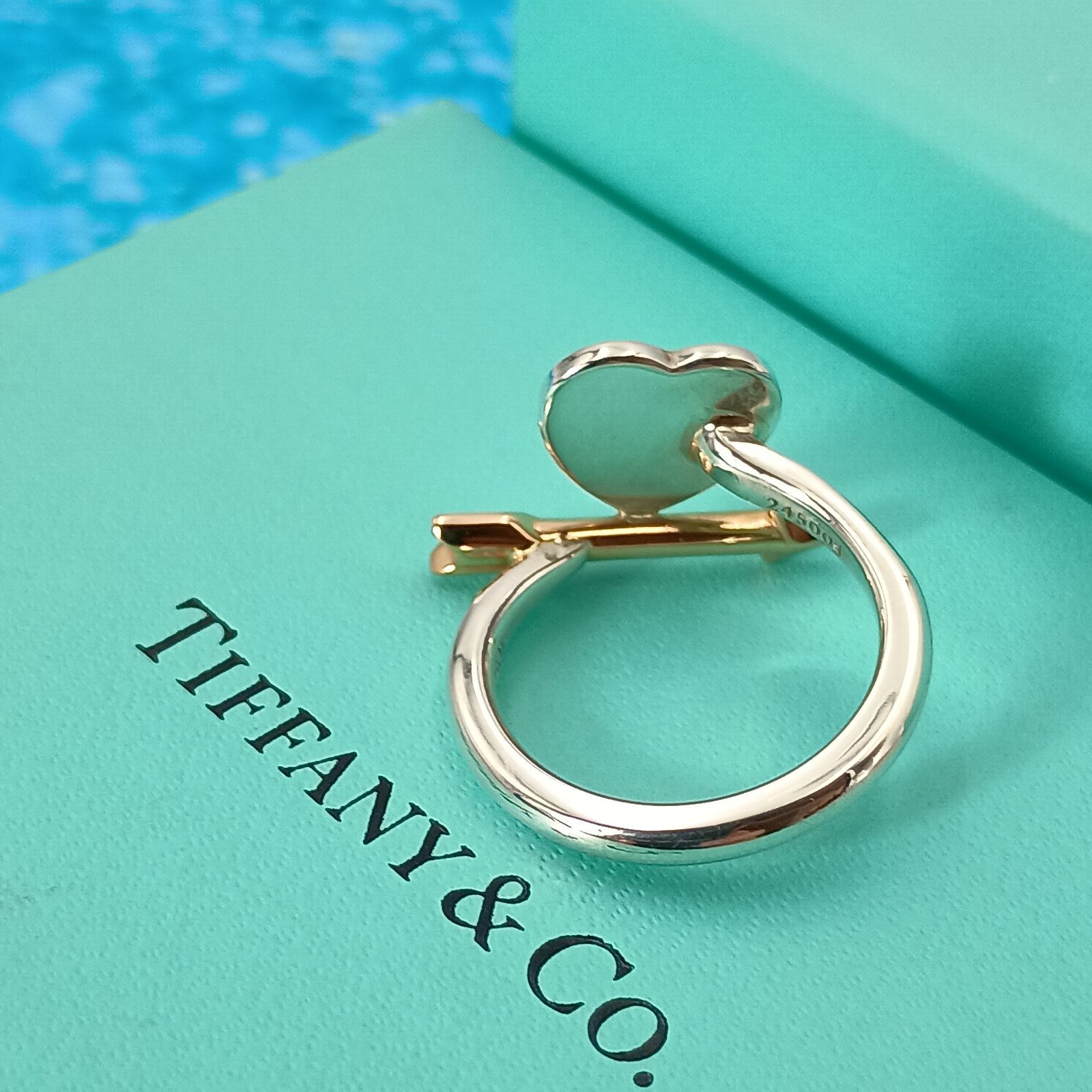 希少 TIFFANY&Co. ティファニー 8号 ラブストラック アロー ハート