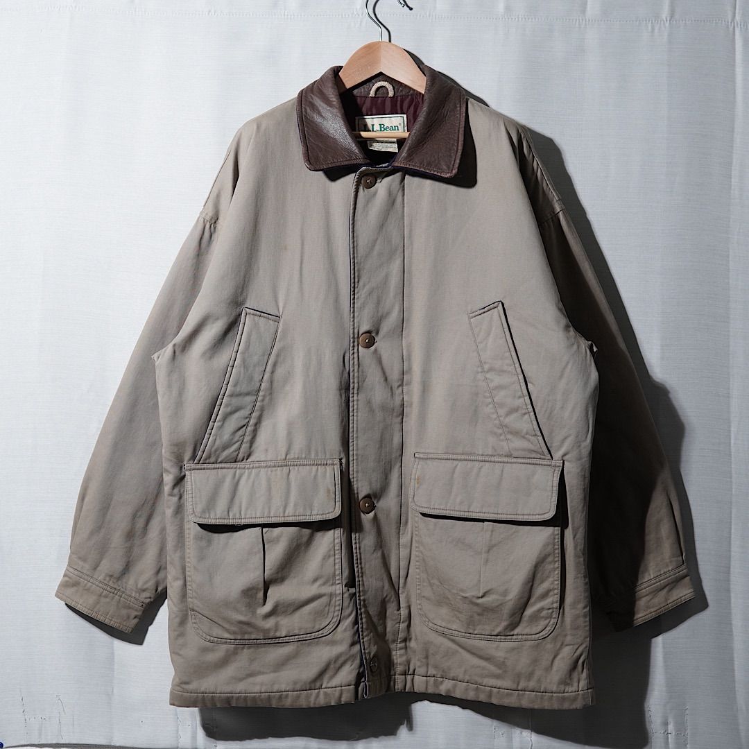 L.L.Bean エルエルビーン ハンティングジャケット L 80s 90s ベージュ