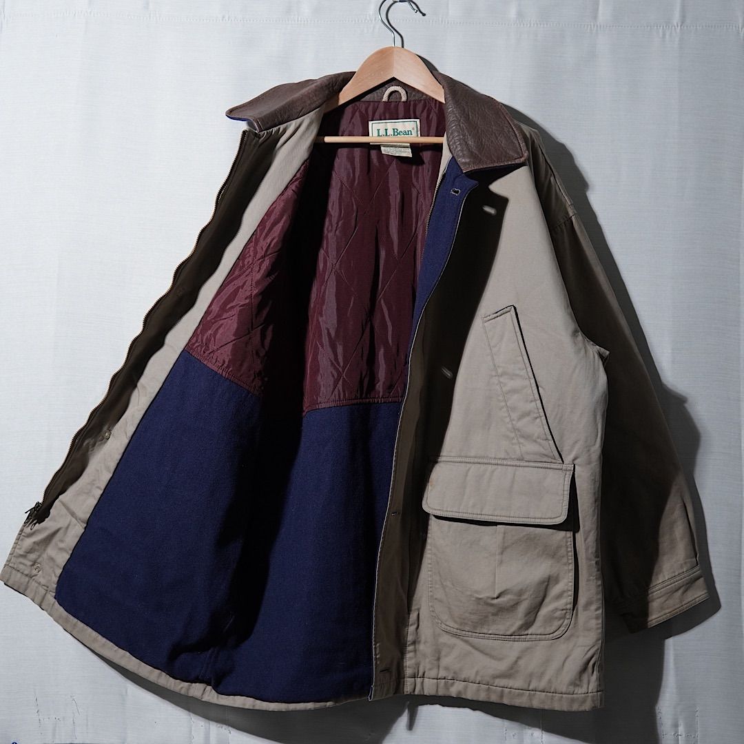L.L.Bean エルエルビーン ハンティングジャケット L 80s 90s ベージュ