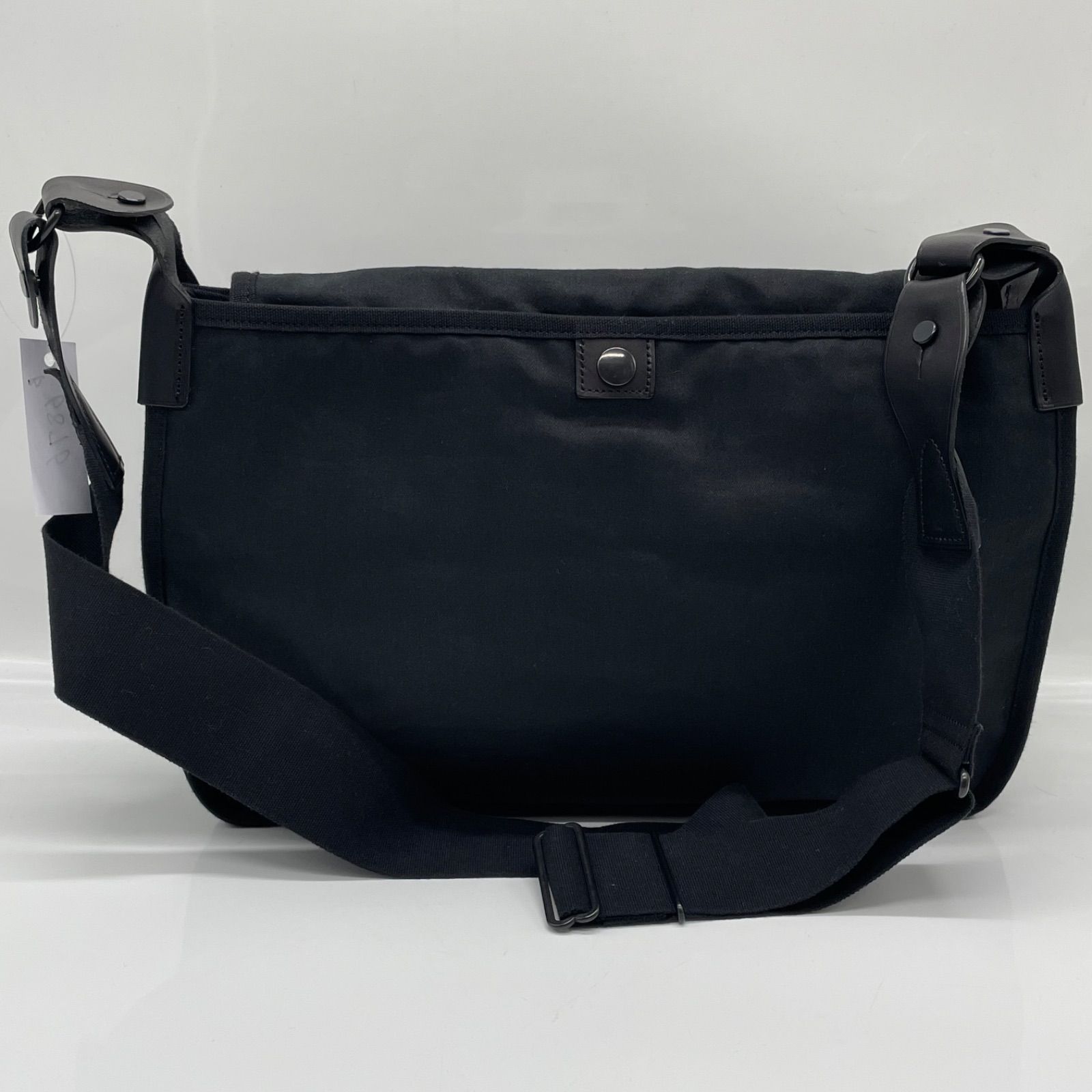 BN 6876 PORTER ポーター HANDED GAME BAG ショルダーバッグ メッセンジャーバッグ コットンバッグサテン×牛革 ブラック 178-01602