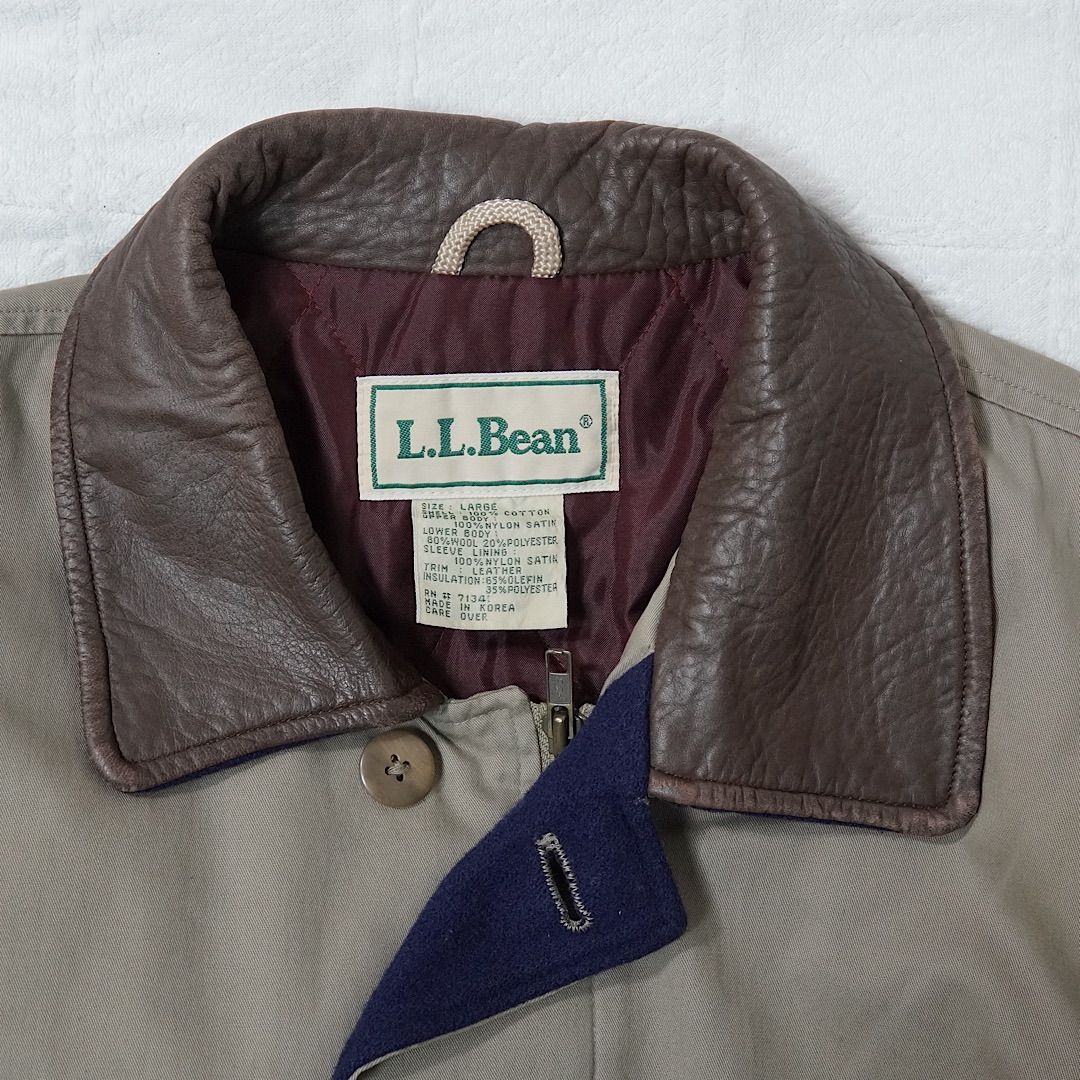 L.L.Bean エルエルビーン ハンティングジャケット L 80s 90s ベージュ
