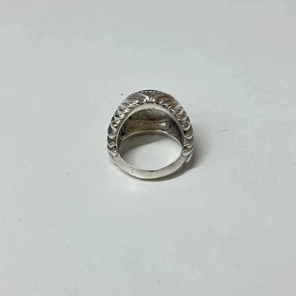 Emanuele Bicocchi エマヌエーレビコッキ Textured Ring オニキス