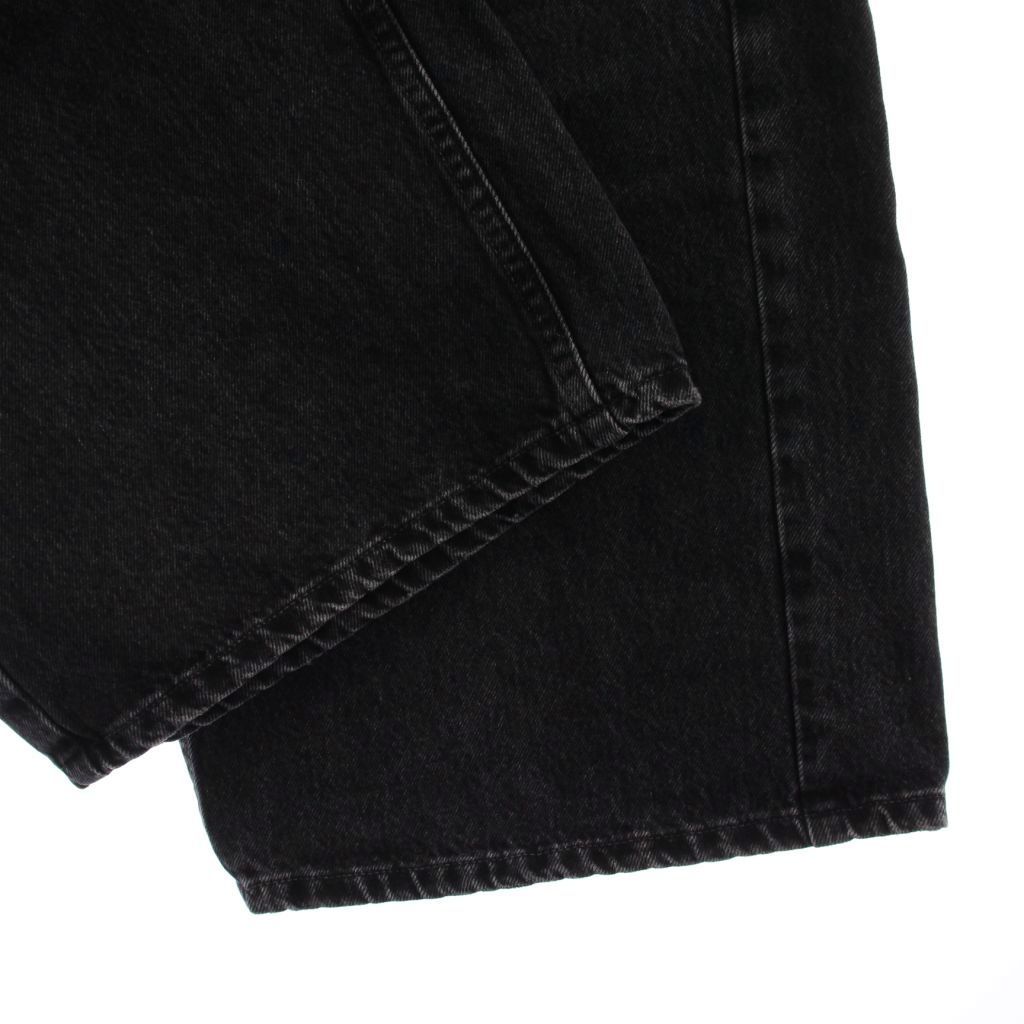シシクイ SHISHIKUI Dad デニムパンツ ワイド ジーンズ 32 ブラック