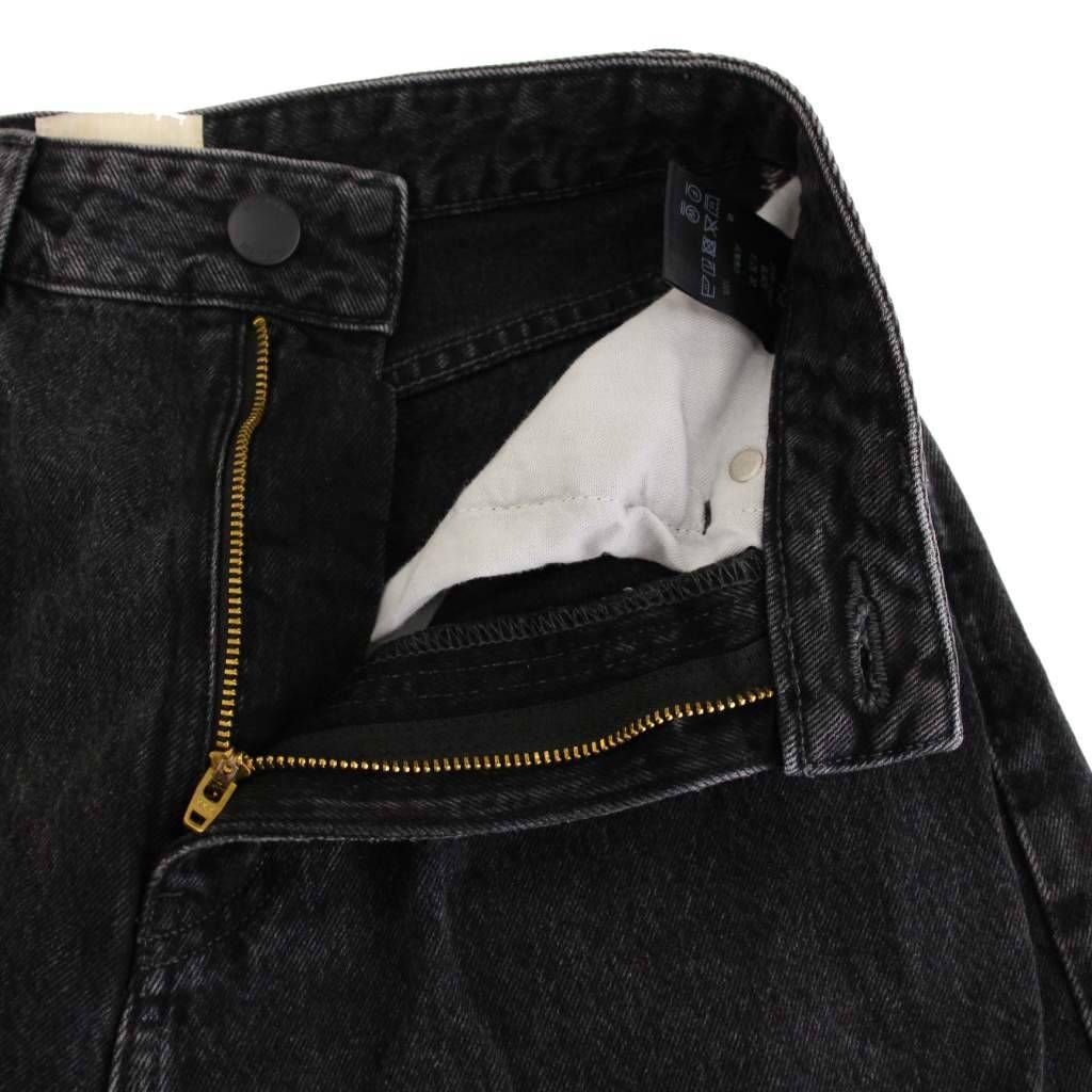 シシクイ SHISHIKUI Dad デニムパンツ ワイド ジーンズ 32 ブラック