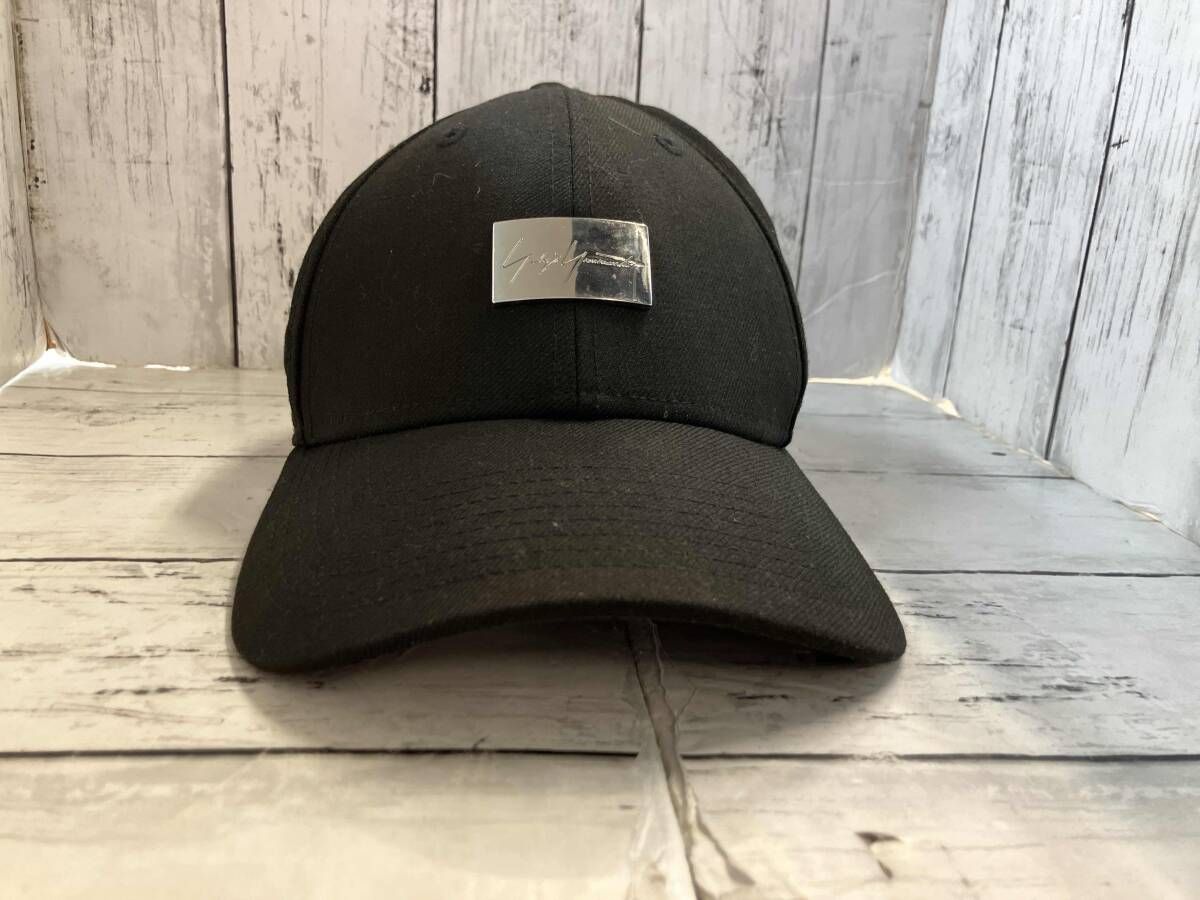 YOHJI POUR HOMME ヨウジヤマモト プールオム キャップ × ERE HN-H 86-863 メタルプレート ブラック モード