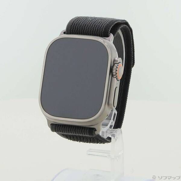 〔 品〕 Apple Watch Ultra GPS Cellular 49 mm チタニウムケース ブラック グレイトレイルループ 297