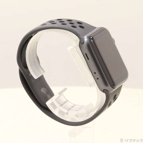  〔 品〕 Apple Watch Series 3 Nike GPS 38 mm スペースグレイアルミニウムケース アンスラサイト ブラックNikeスポーツバンド 247 Apple Watch本体 スマートウォッチ ウェアラブル