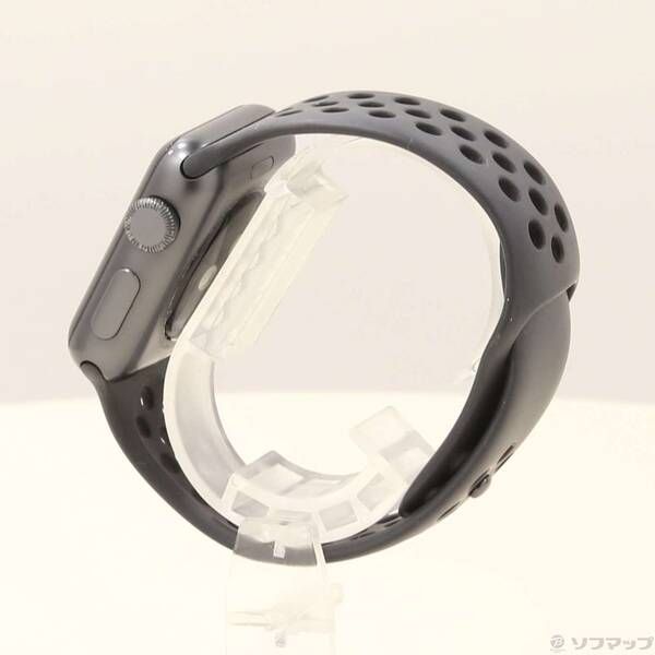 〔 品〕 Apple Watch Series 3 Nike GPS 38 mm スペースグレイアルミニウムケース アンスラサイト ブラックNikeスポーツバンド 247