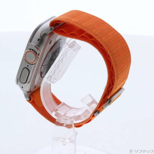 〔 品〕 Apple Watch Ultra GPS Cellular 49 mm チタニウムケース オレンジアルパインループ 258