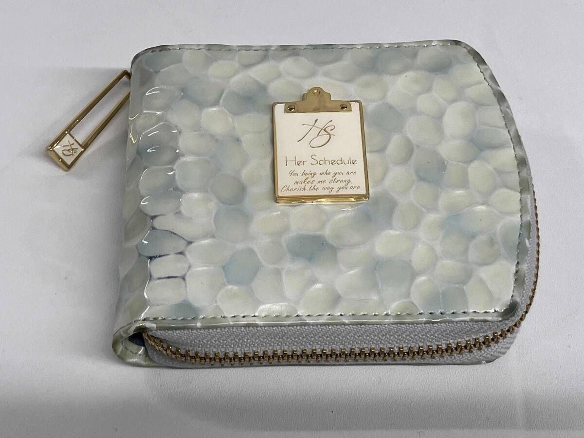 HerSchedule 二つ折り財布 ハースケジュール ラウンドファスナー レザー