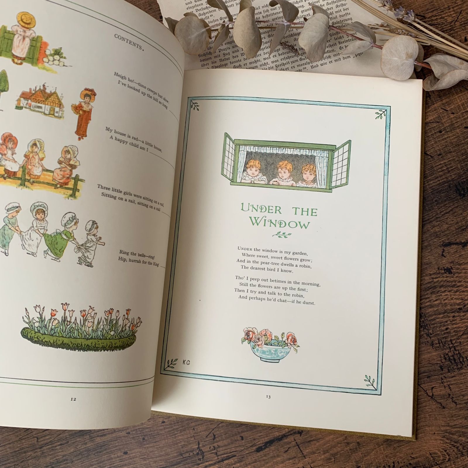 Rika様ご確認商品】ヴィンテージ 洋書 絵本 Under the Window｜Kate
