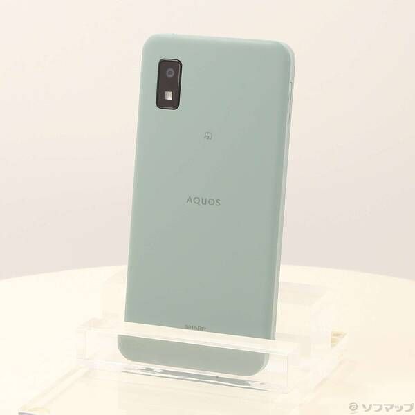 中古品〕 AQUOS wish 64GB オリーブグリーン SHG06 au SIMフリー【295