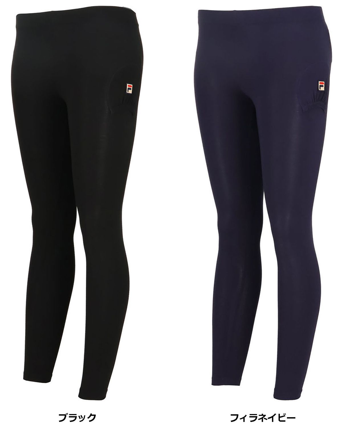 フィラ FILA テニス 保温ロングレギンス レディース フィラテニス テニスウェア アンダーウェア 高機能素材 長ズボン   VL8042 08 ブラック