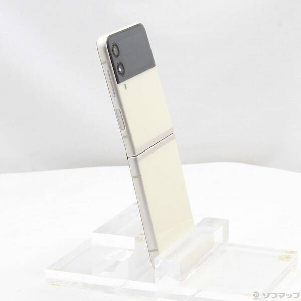 中古品〕 Galaxy Z Flip3 5G 128GB クリーム SC-54B docomo SIMフリー