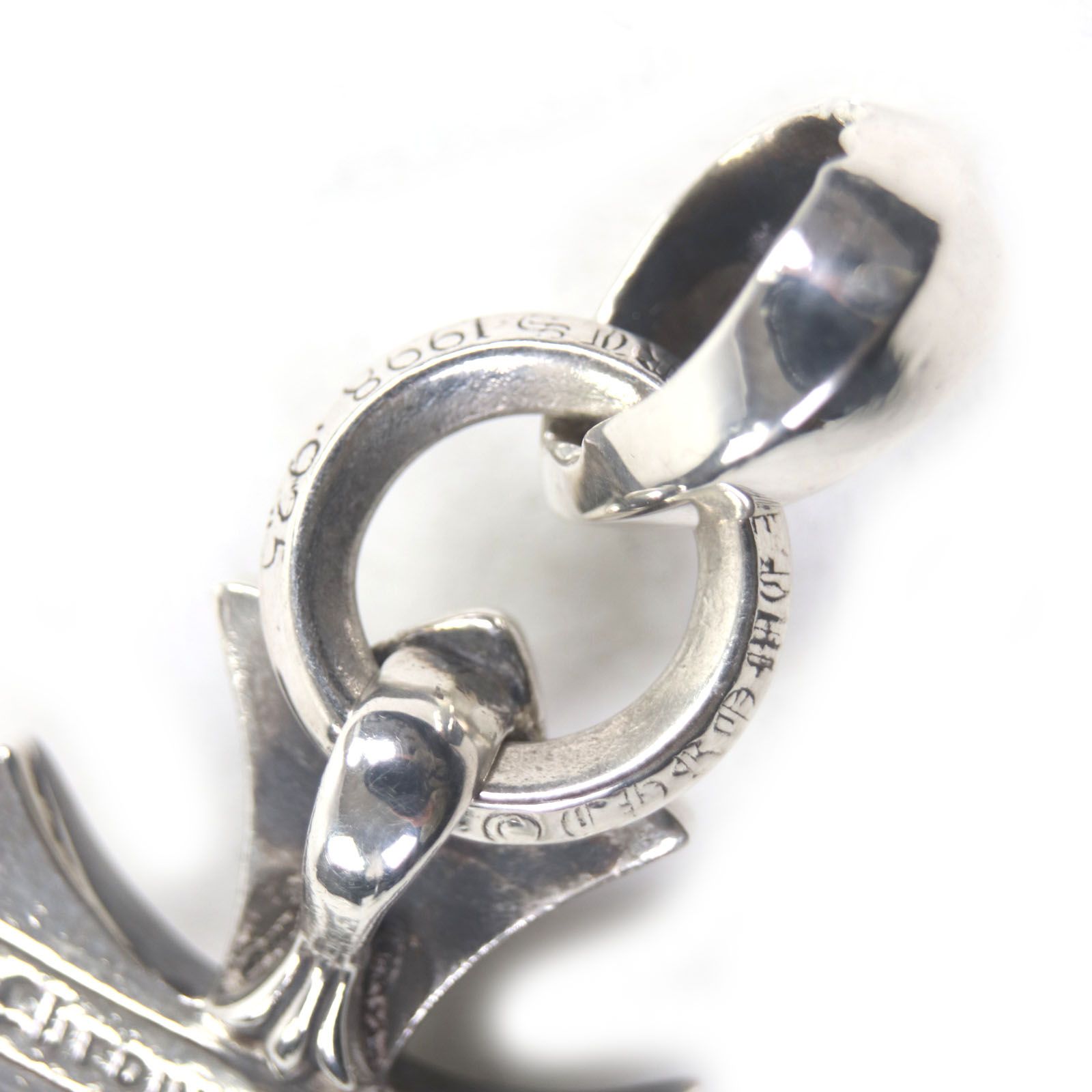  CHROME HEARTS クロムハーツ スモールCHクロス With ベイル 925 ペンダントトップ シルバー 重量22 78 g メンズ レディース その他 アクセサリー