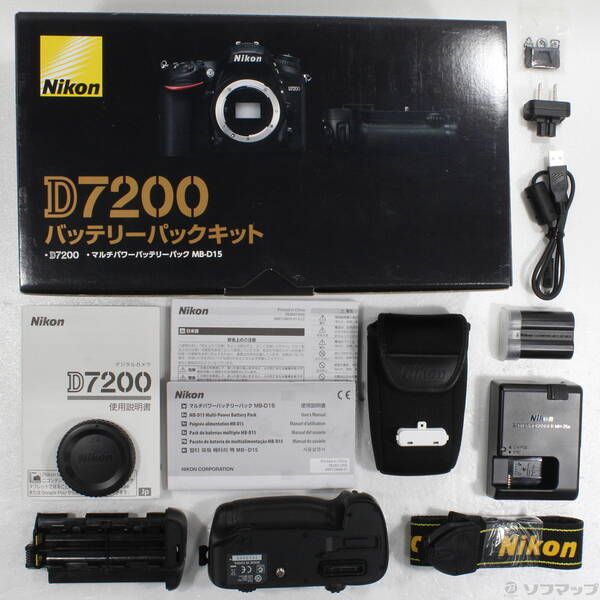 中古品〕 Nikon D7200 バッテリーパックキット (2416万画素／SDXC