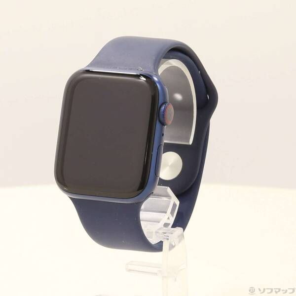 〔 品〕 Apple Watch Series 6 GPS Cellular 44 mm ブルーアルミニウムケース ディープネイビースポーツバンド 262