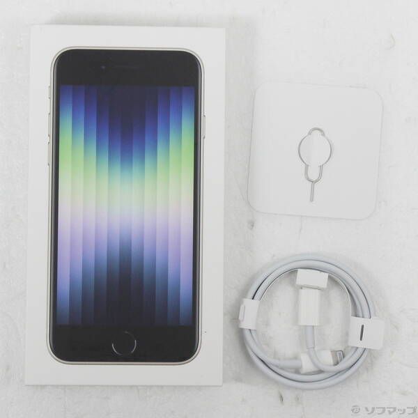 中古品〕 iPhone SE 第3世代 64GB スターライト MMYD3J／A SIMフリー